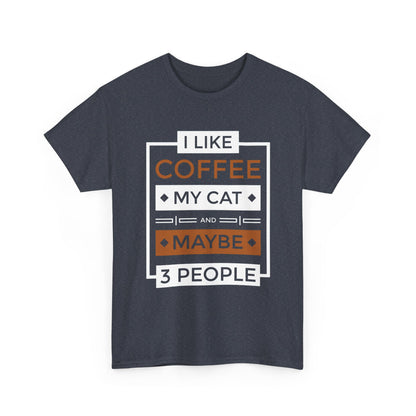 Coffee Cat Lover T-shirt, Funny Graphic Tee