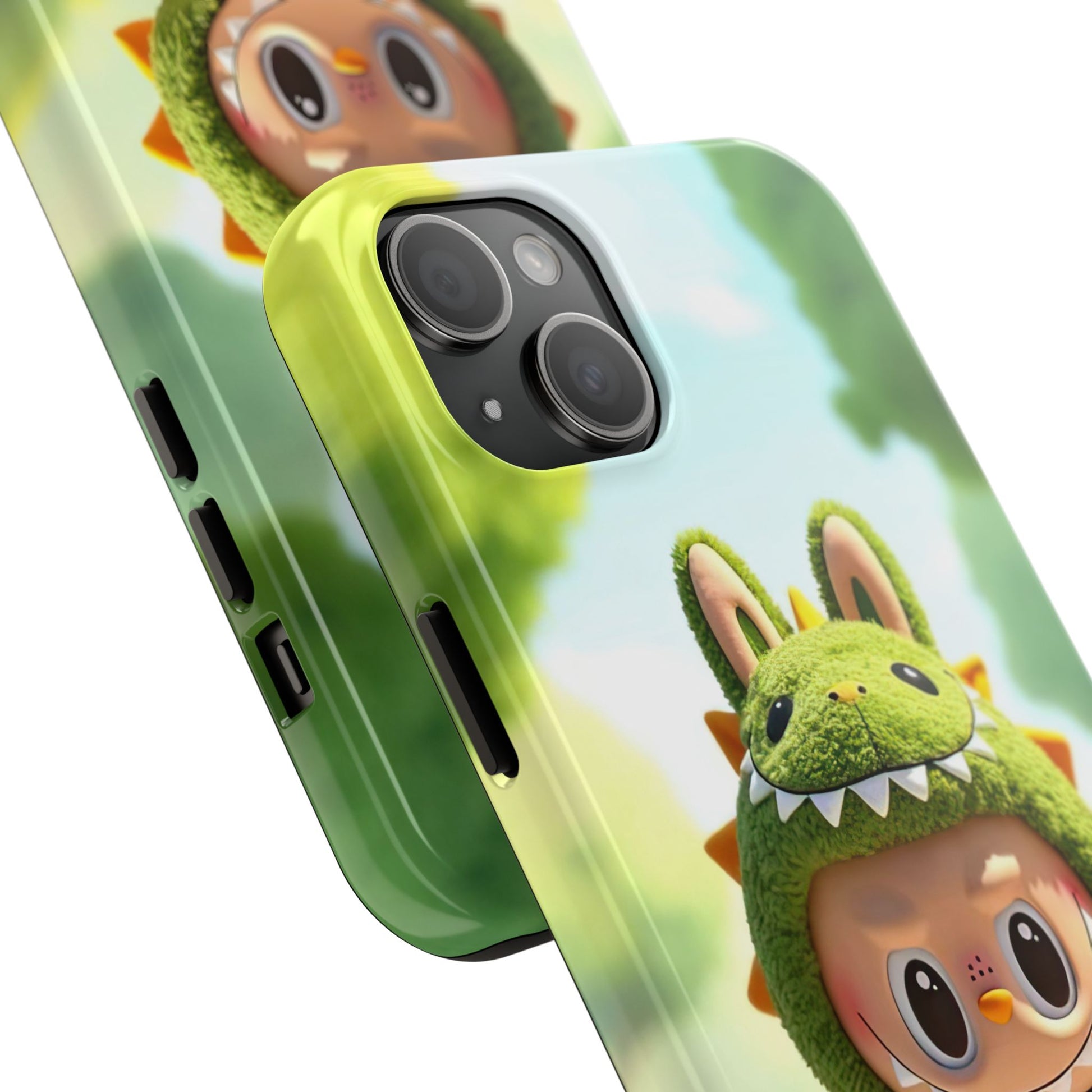 The Monsters Tough Case for iPhone Models – Playful Dinosaur Design, Dual Layer Protective Cover, Fun Mobile Accessory