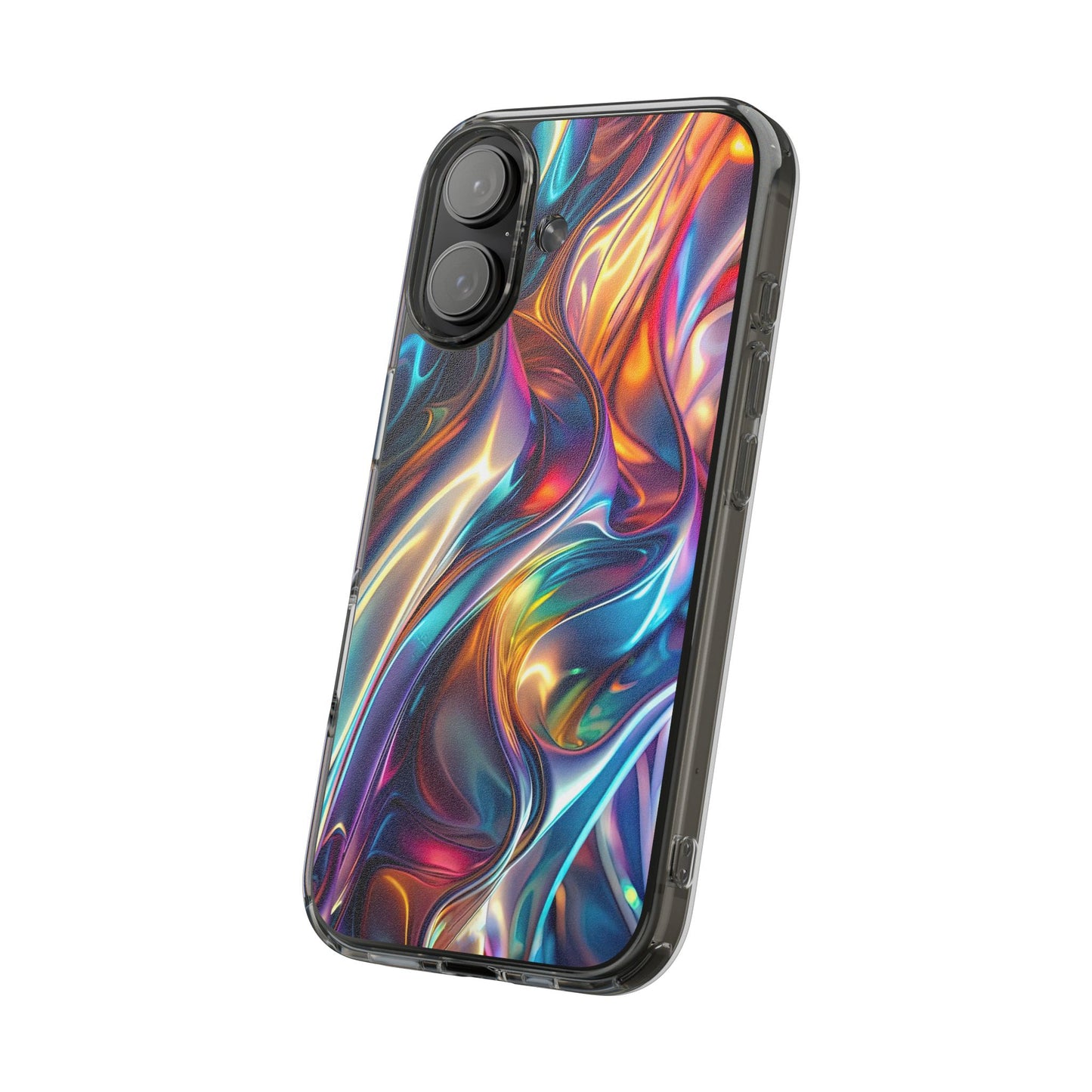Colorful Clear Case for iPhone – Abstract Art Design