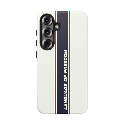 Language of Freedom Tough Case – Minimalist Design