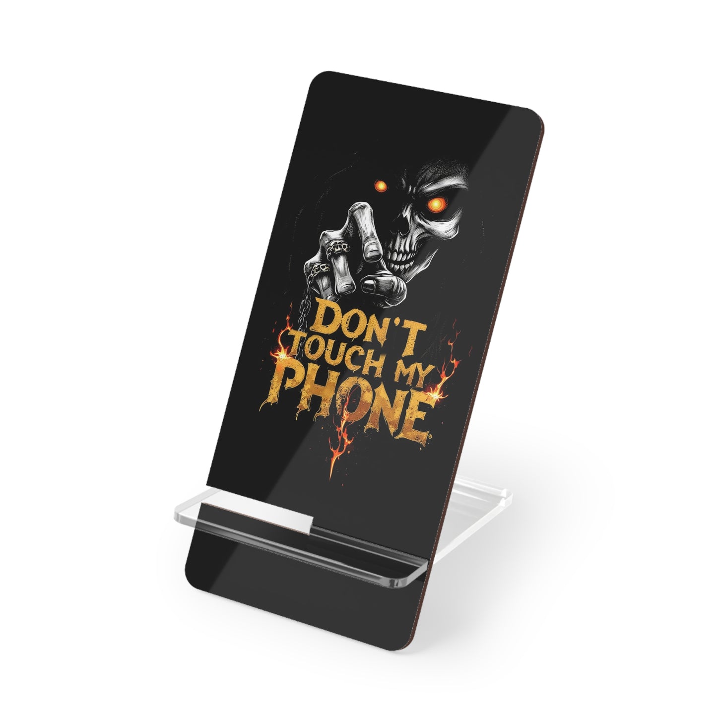 Skull Smartphone Stand - Don't Touch My Phone Desk Decor