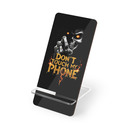 Skull Smartphone Stand - Don't Touch My Phone Desk Decor