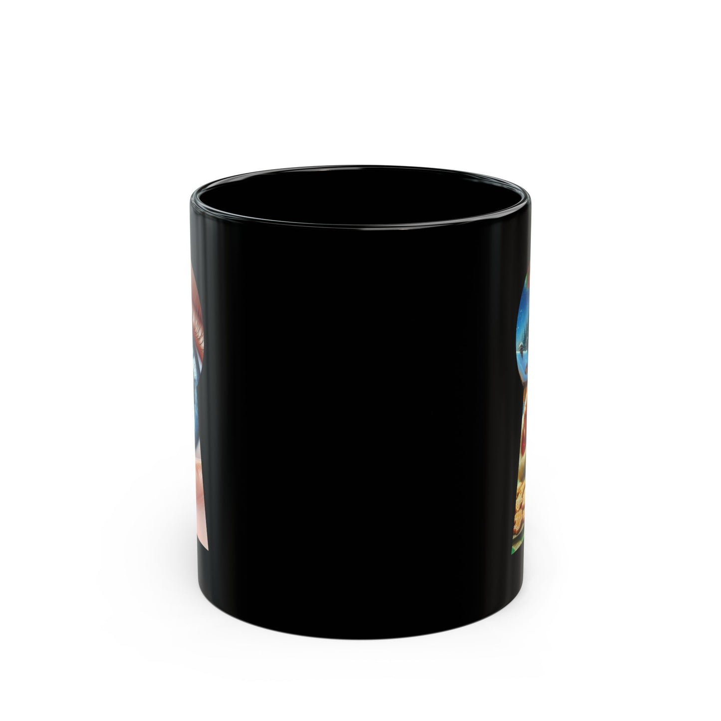 Christmas Secret Santa Black Mug - 11oz, 15oz