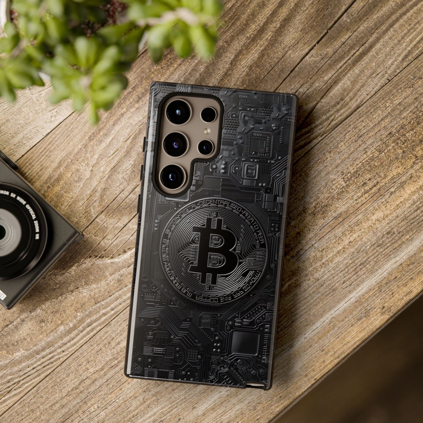 Bitcoin Samsung Tough Phone Case, Cryptocurrency Protection Cover