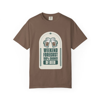 Weekend Forecast 100% Chance Of Beer T-shirt