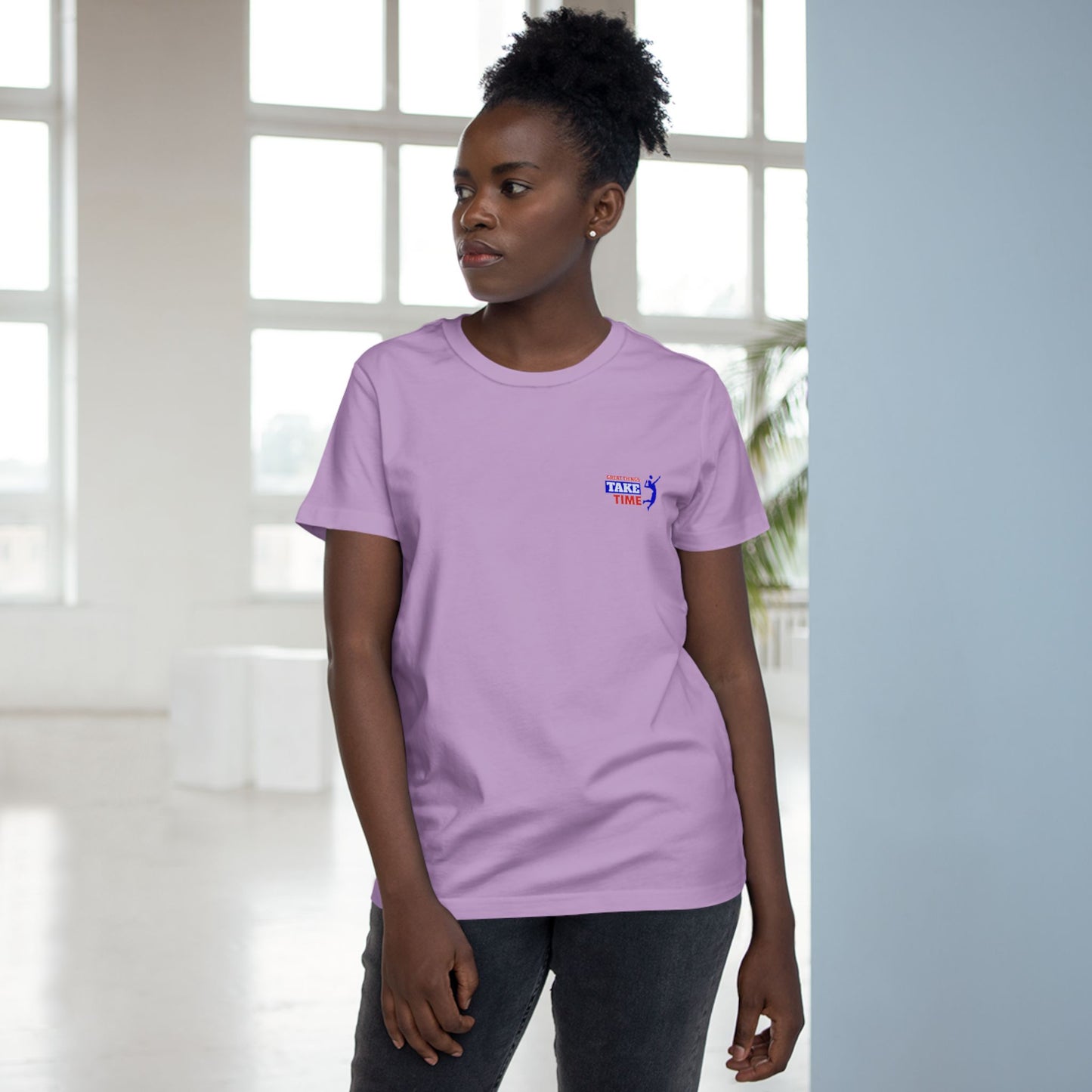 Great Things Take Time Women’s Maple Tee