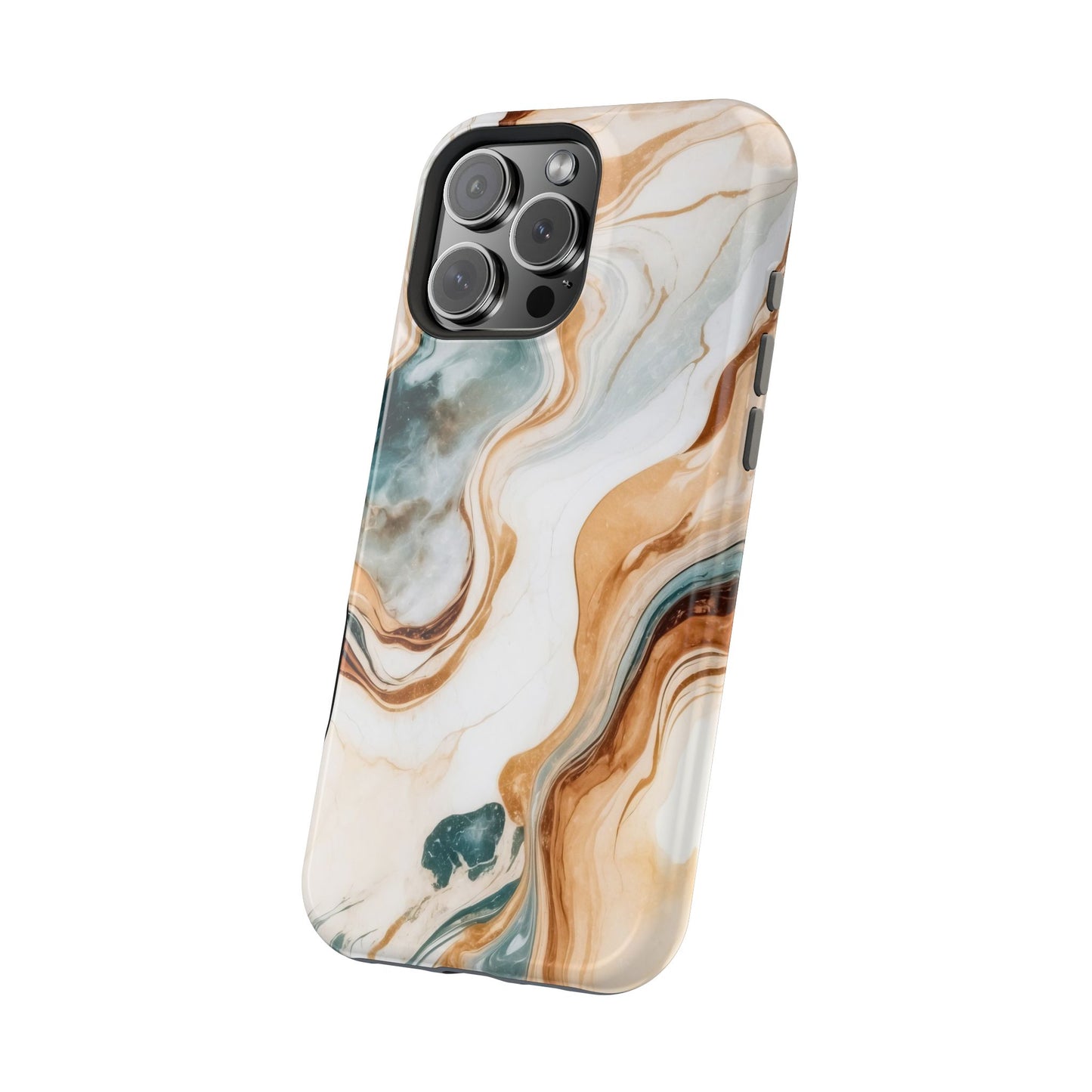 Stylish Magnetic Phone Cases, Abstract Marble Design for Everyday Use