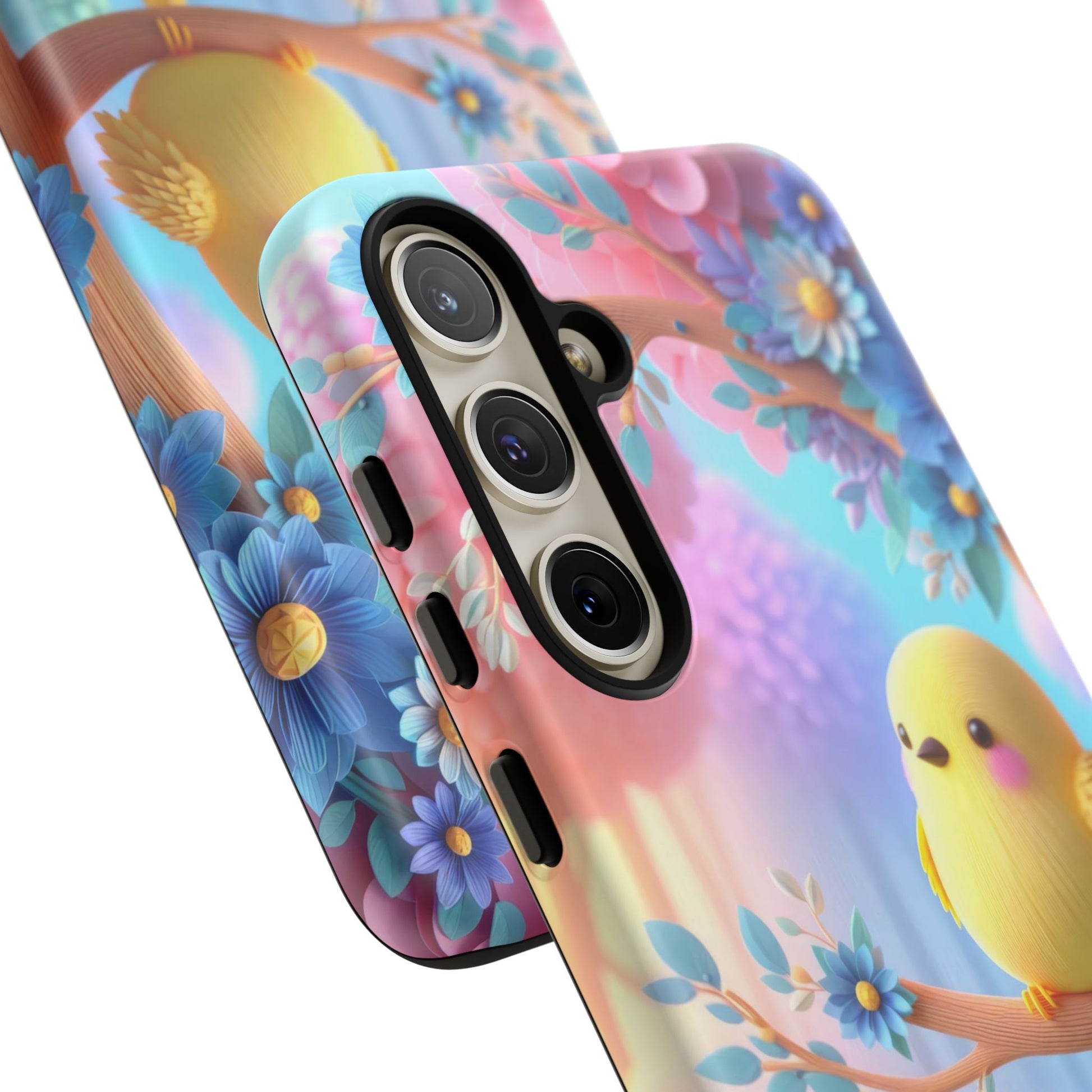 Colorful Bird Samsung Phone Case, Spring Vibe Mobile Shell