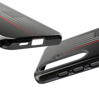 Elegant Patriotic Samsung Phone Case, Thin Red Line Design