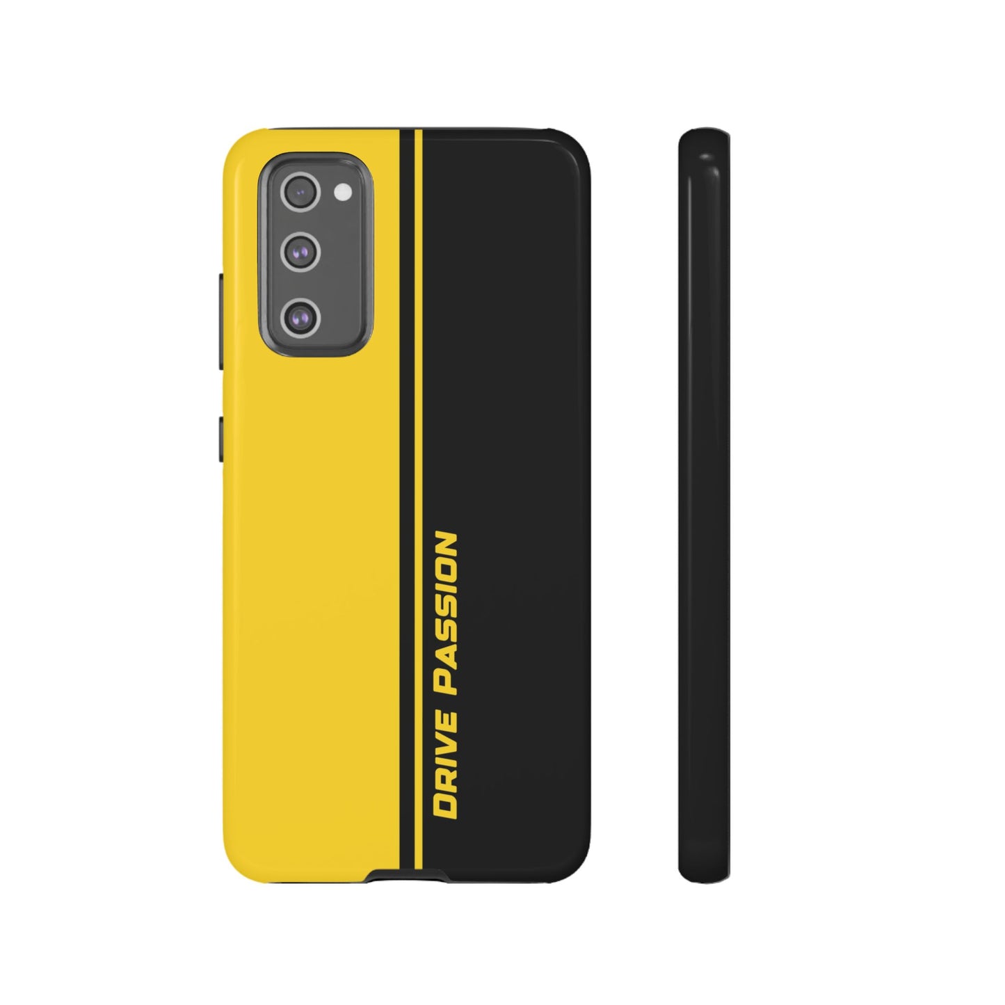 Drive Passion Tough Case – Bold Yellow & Black Design