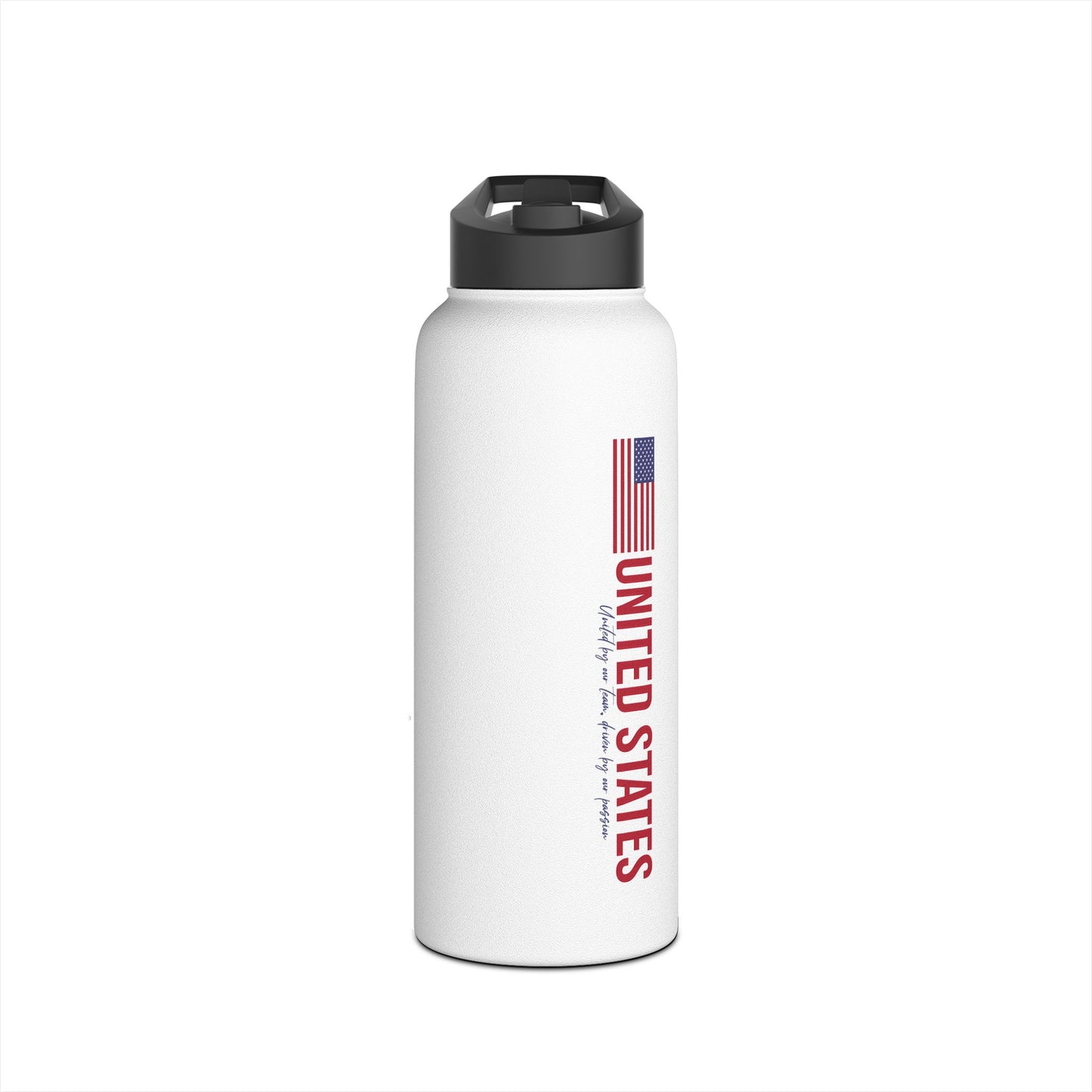 One Nation, One Dream Stainless Steel Water Bottle, Standard Lid