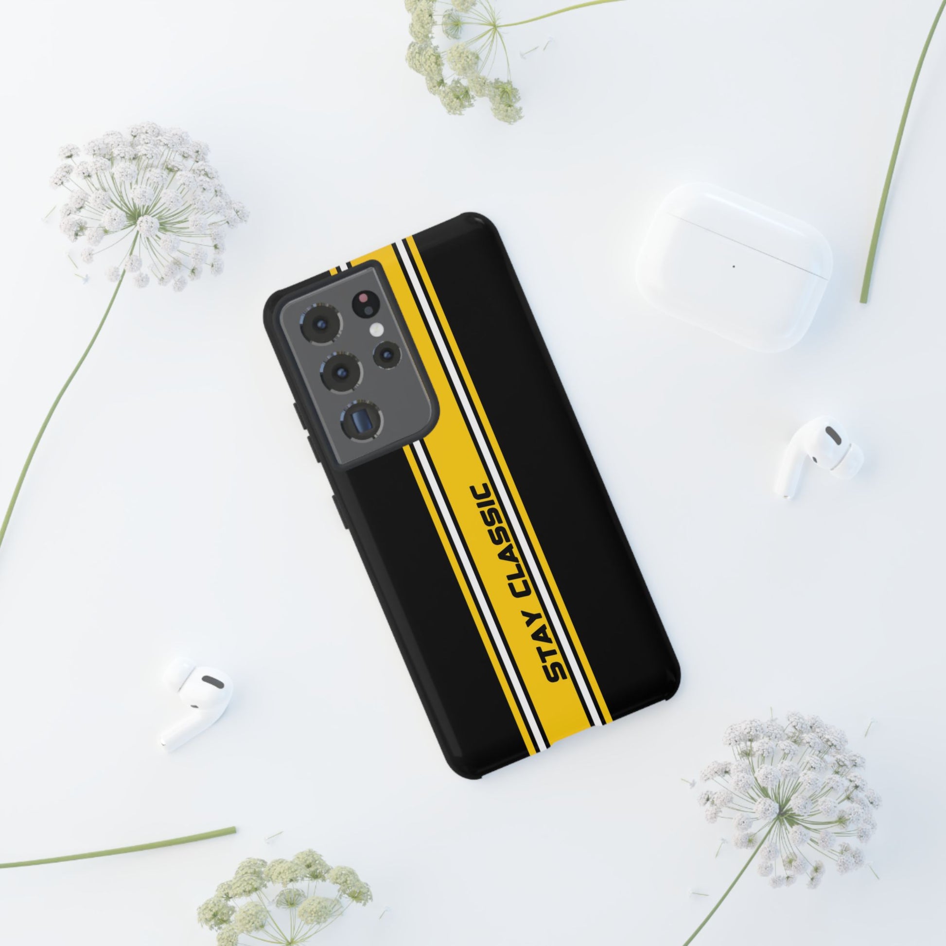 Stay Classic Tough Case – Minimalist Racing Design