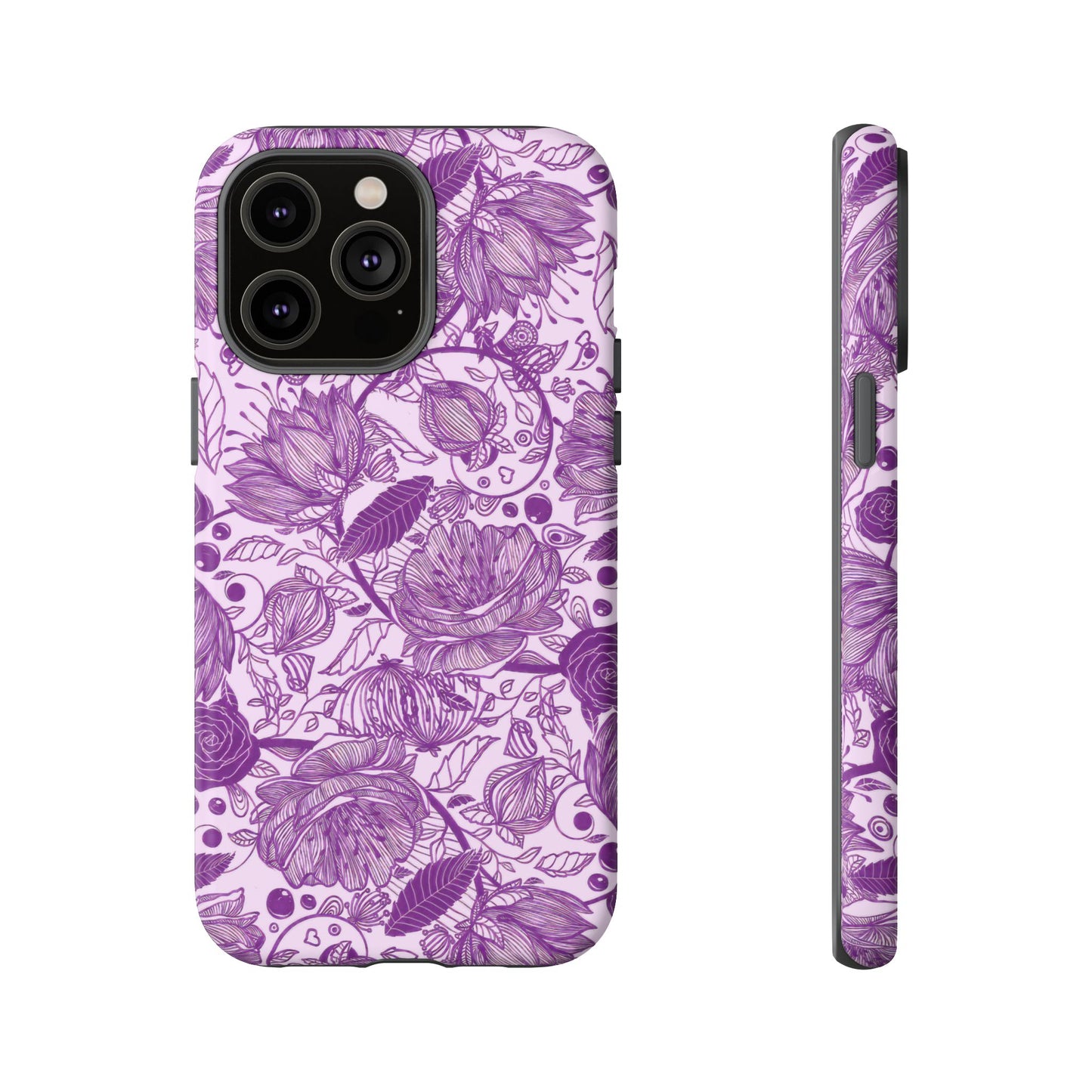 Graphical Garden: Purple Edition iPhone Tough Cases