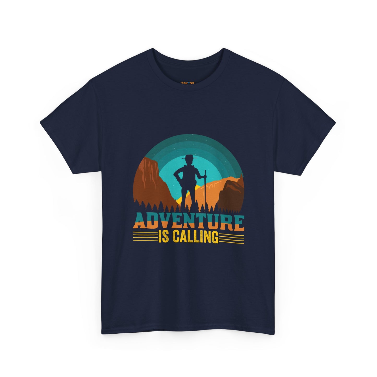 Adventure Is Calling Unisex Heavy Cotton Tee - Perfect for Outdoorsy Souls