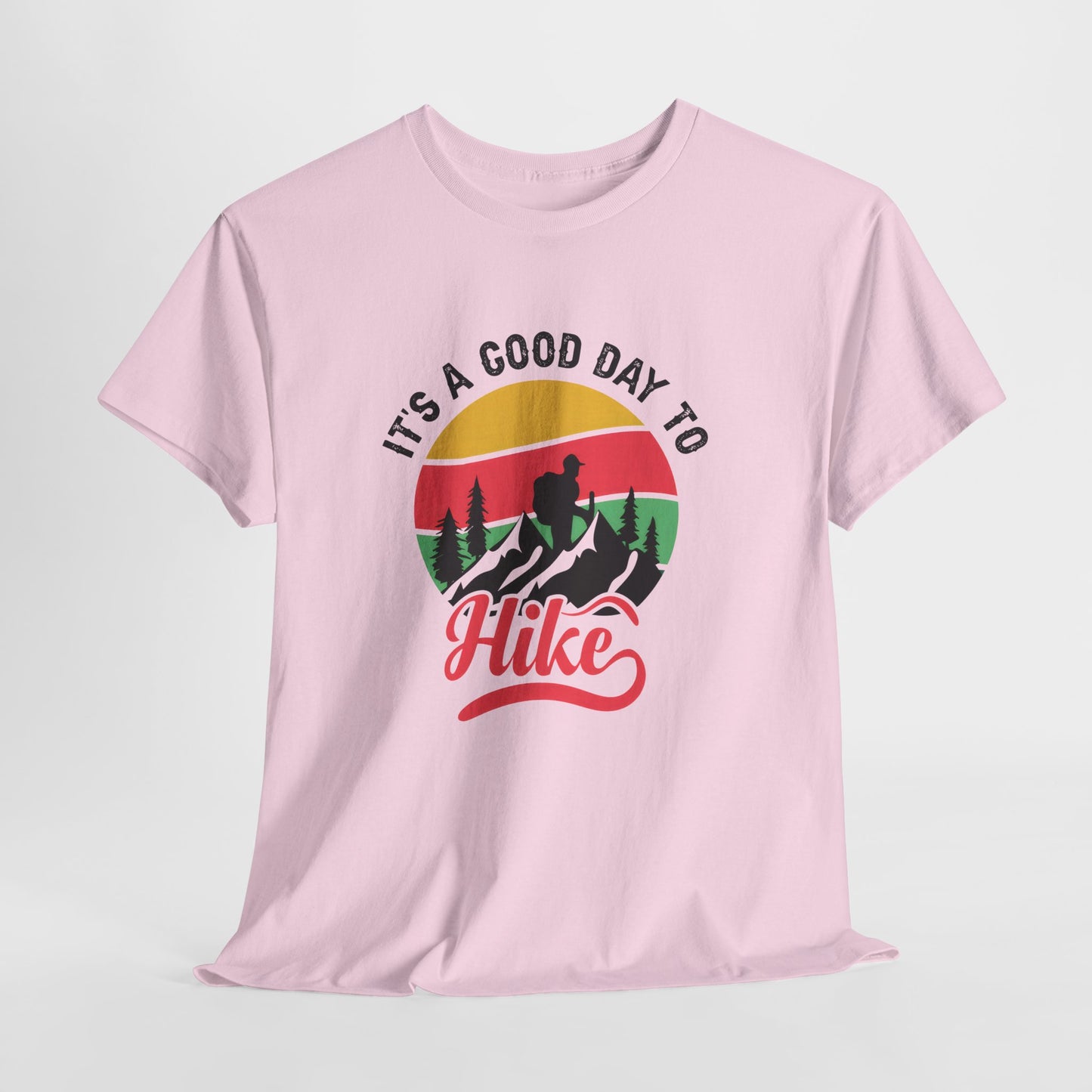 "It's a Good Day to Hike" Unisex Heavy Cotton Tee - Adventure Outdoor Shirt