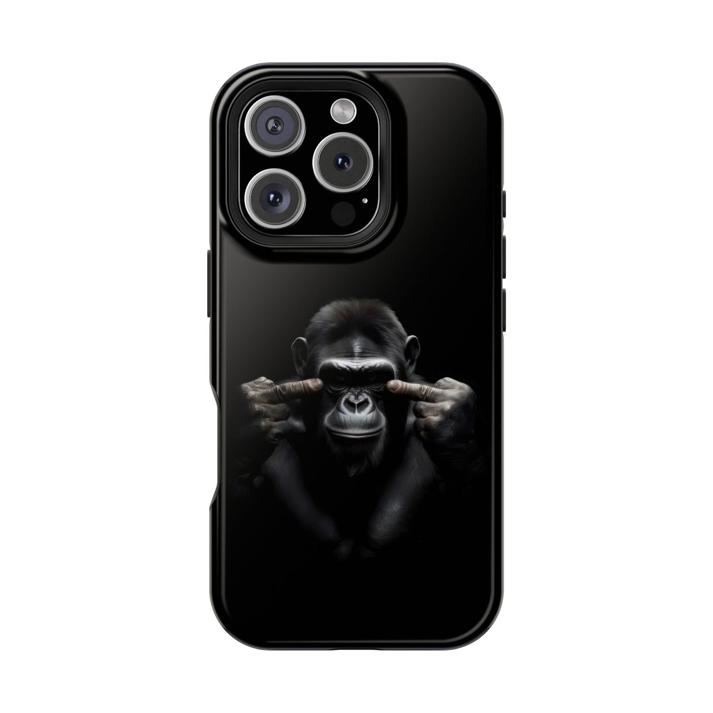 Edgy Gorilla Magnetic iPhone Case, Unique Cell Phone Cover