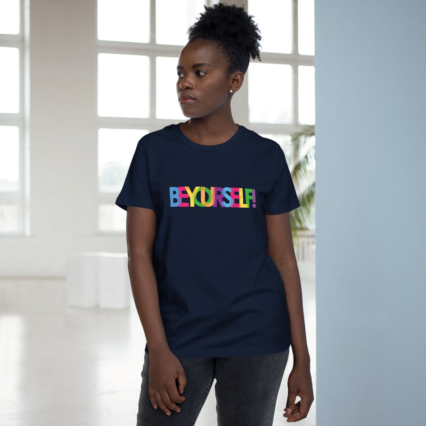 Inspirational Women’s Maple Tee - Be Yourself Graphic T-Shirt