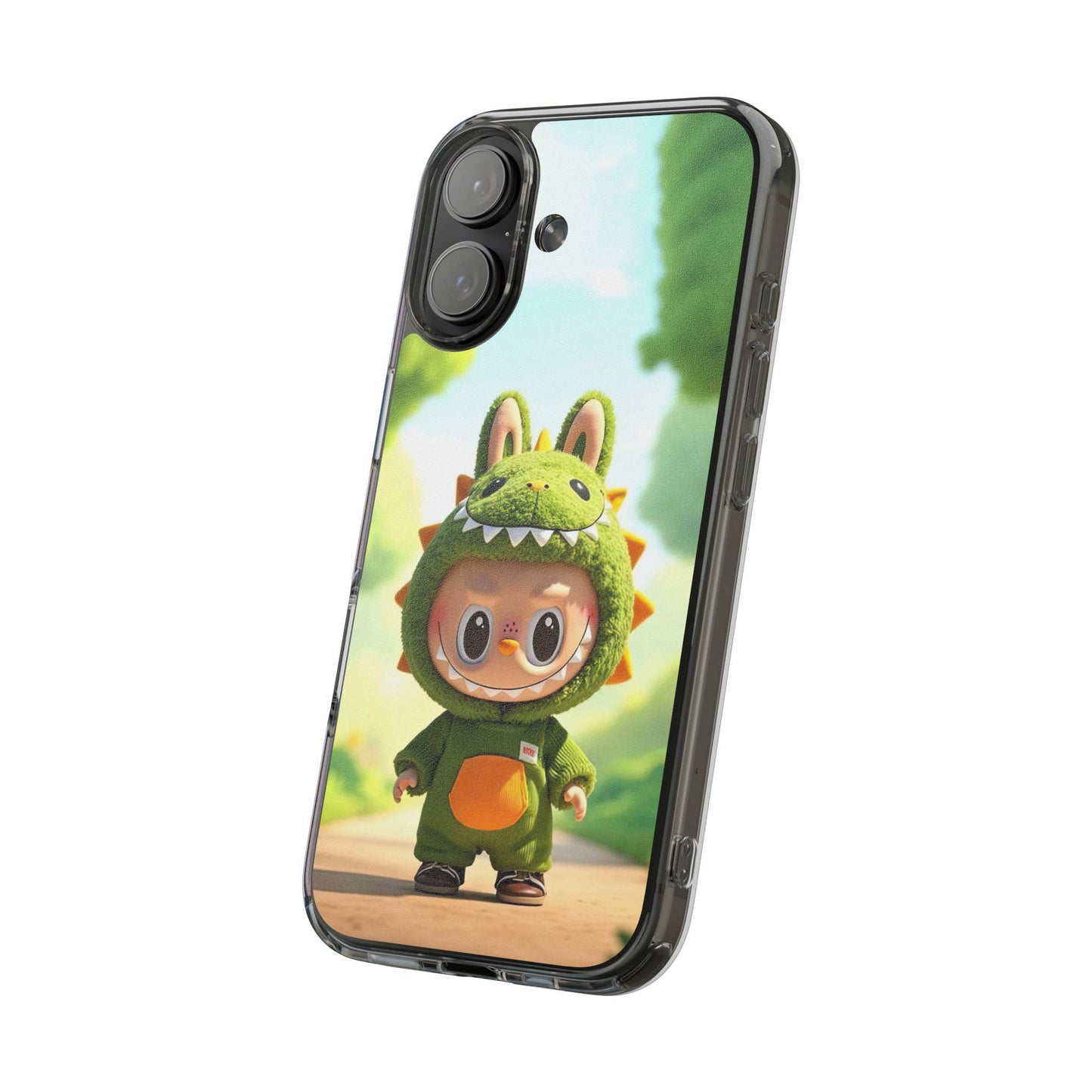 Copy of The Monsters Clear Case for iPhone Models – Playful Dinosaur Design