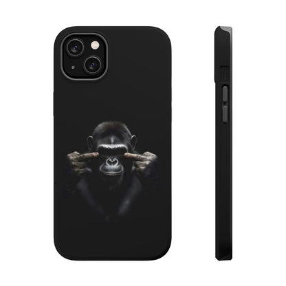 Edgy Gorilla Magnetic iPhone Case, Unique Cell Phone Cover