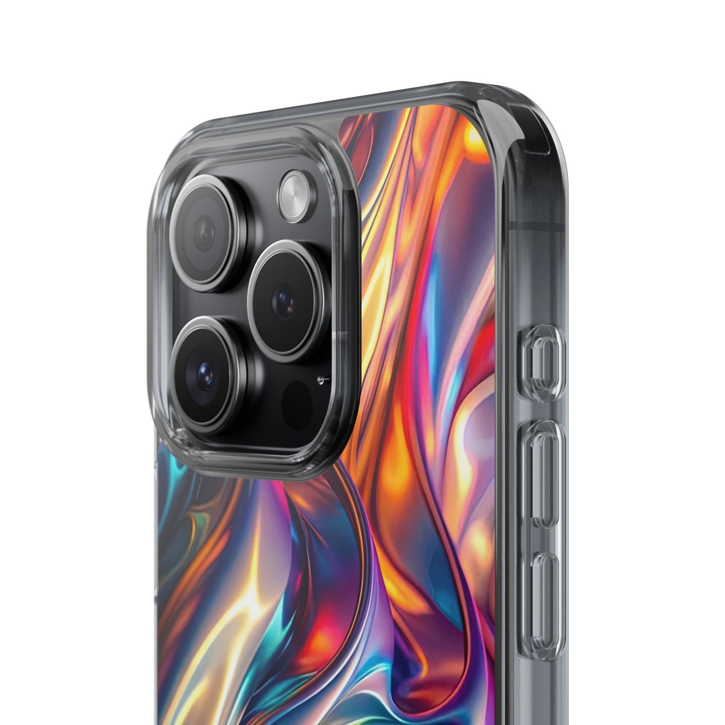 Colorful Clear Case for iPhone – Abstract Art Design