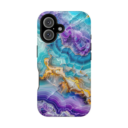 Blue Agate Magnetic Phone Case