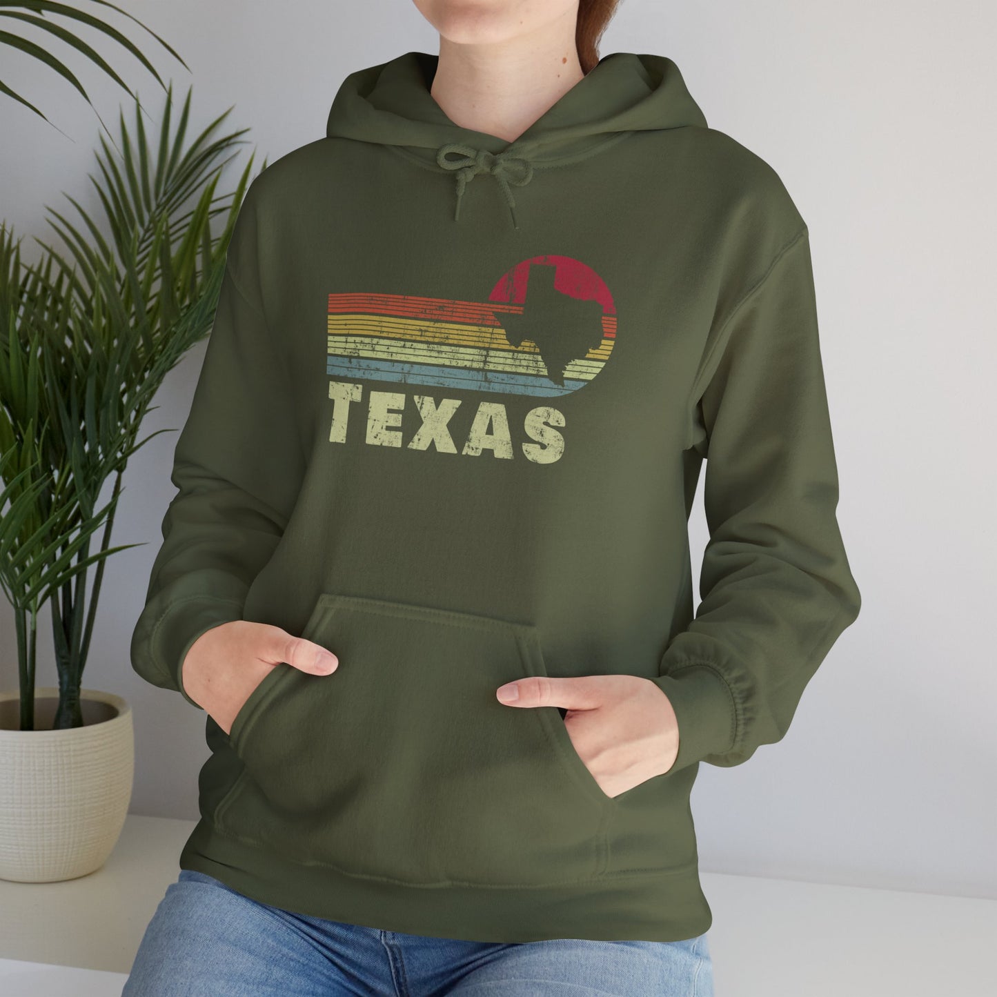 Texas Unisex Heavy Blend™ Hooded Sweatshirt