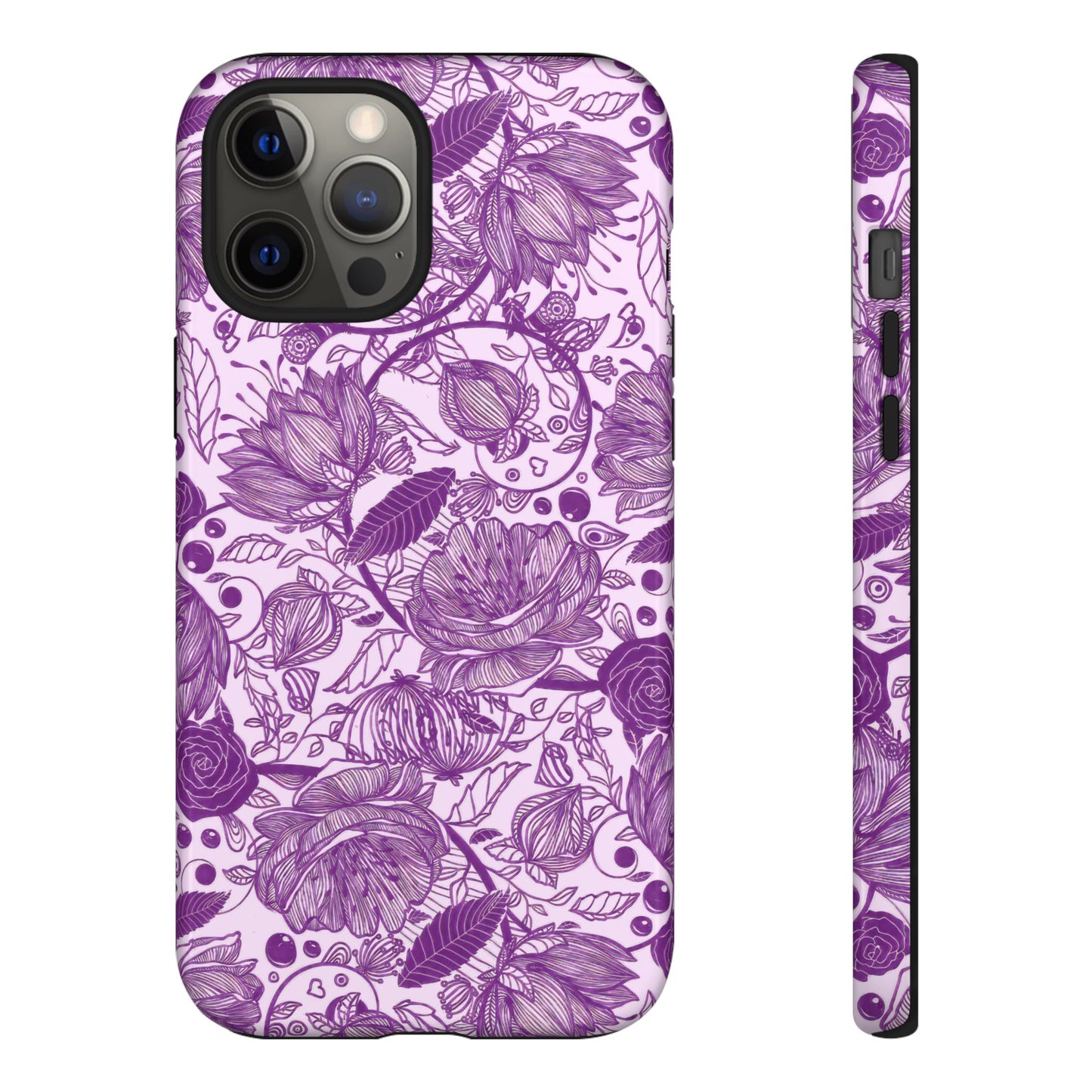 Graphical Garden: Purple Edition iPhone Tough Cases