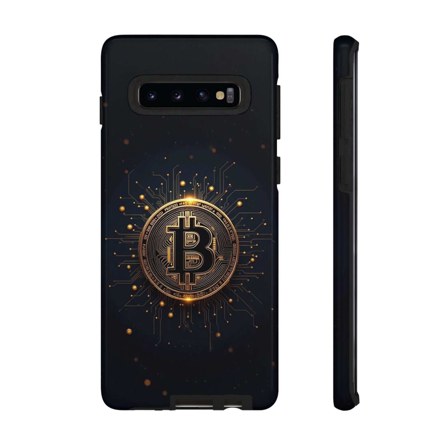 Bitcoin Samsung Tough Case for Smartphones, Crypto Lover Phone Accessory