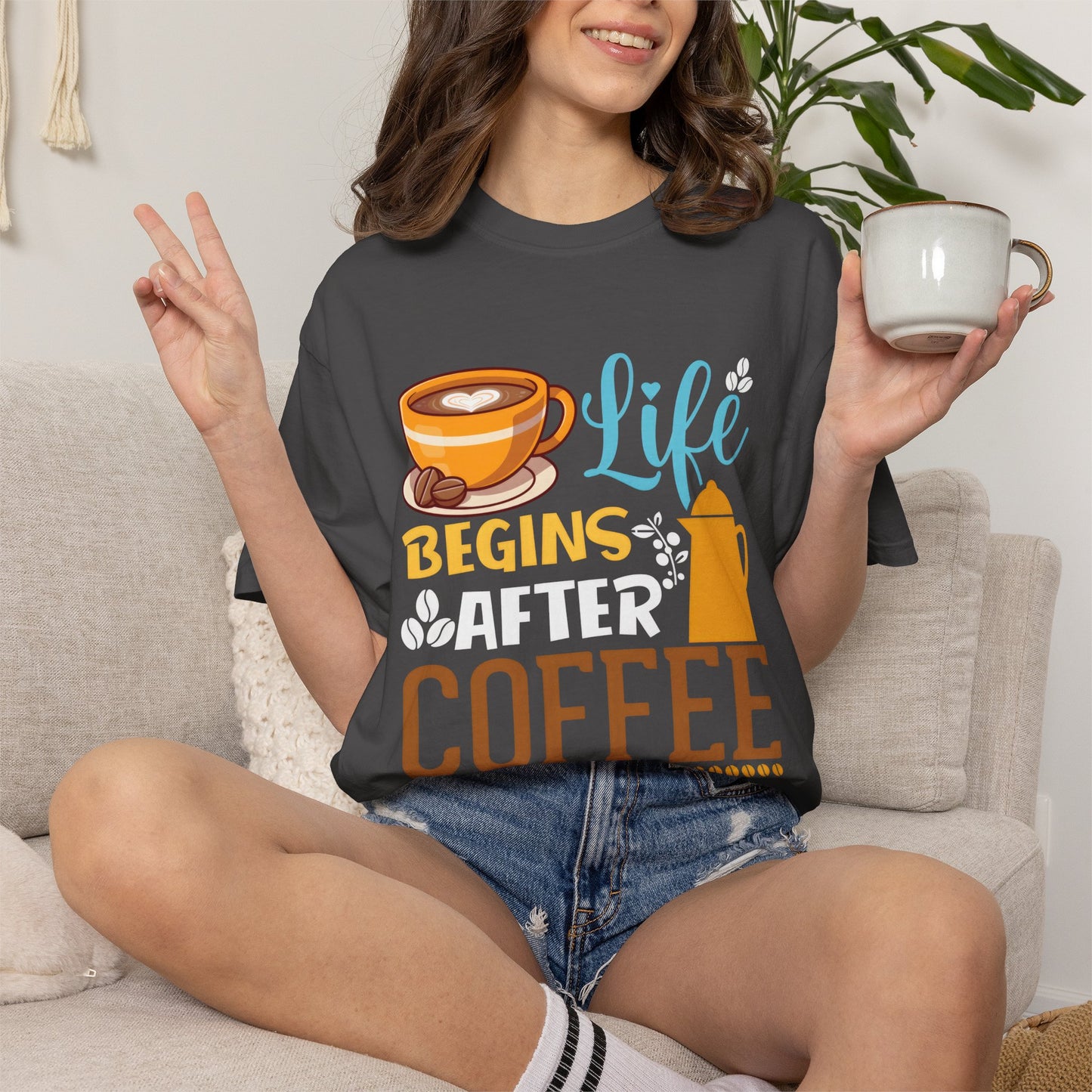 Life Begins After Coffee Unisex T-Shirt - Perfect for Coffee Lovers