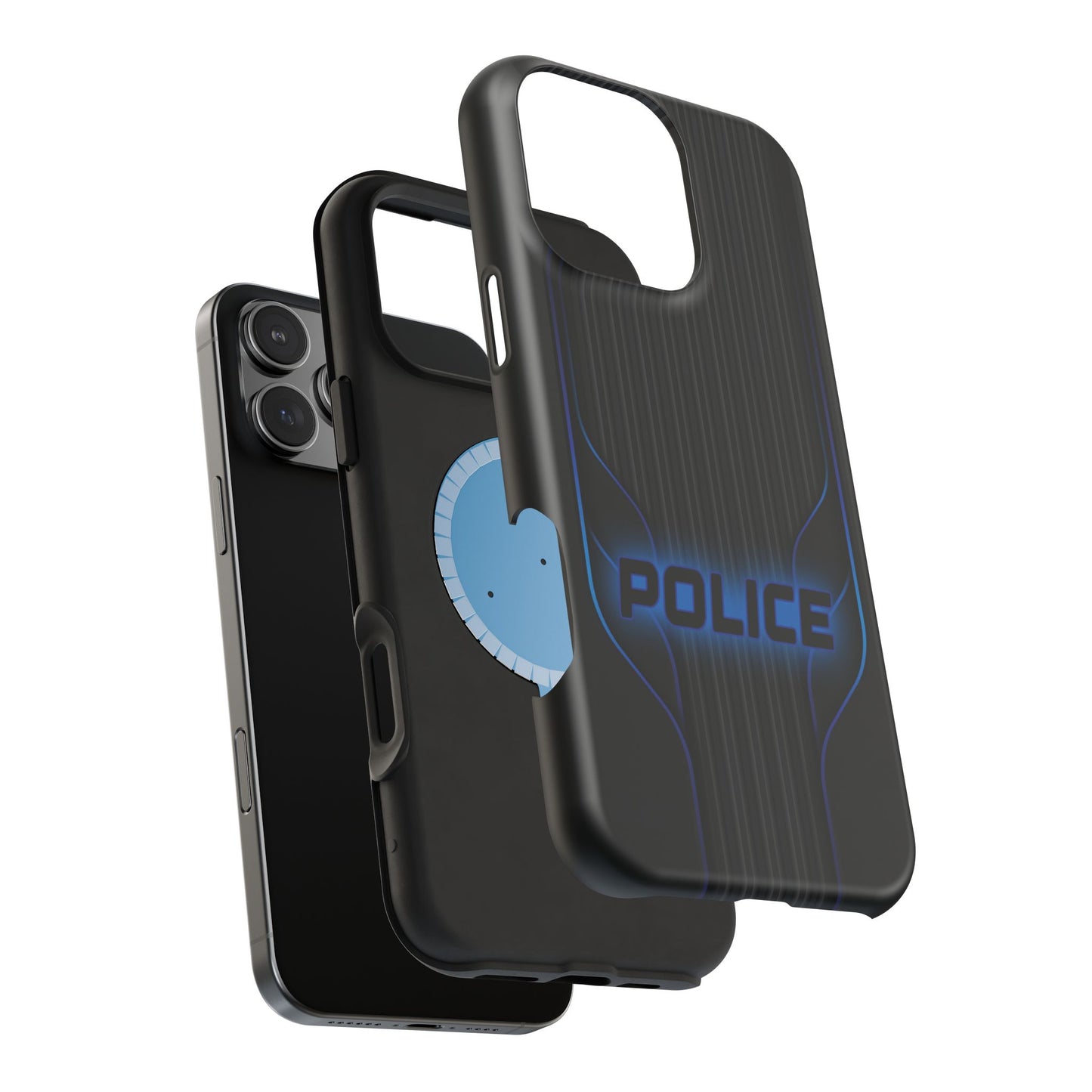 Police Magnetic Phone Cases, Blue Light
