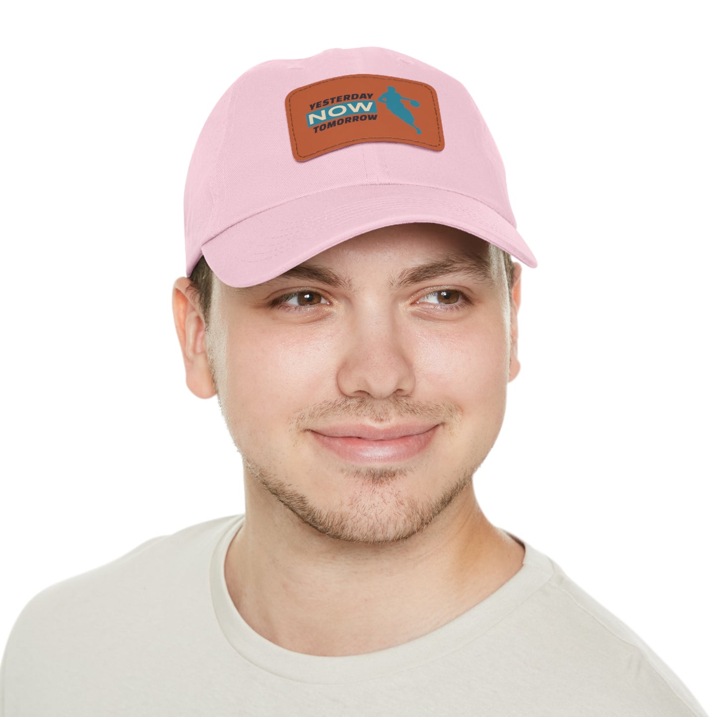 Yesterday Now Tomorrow Dad Hat with Leather Patch (Rectangle)