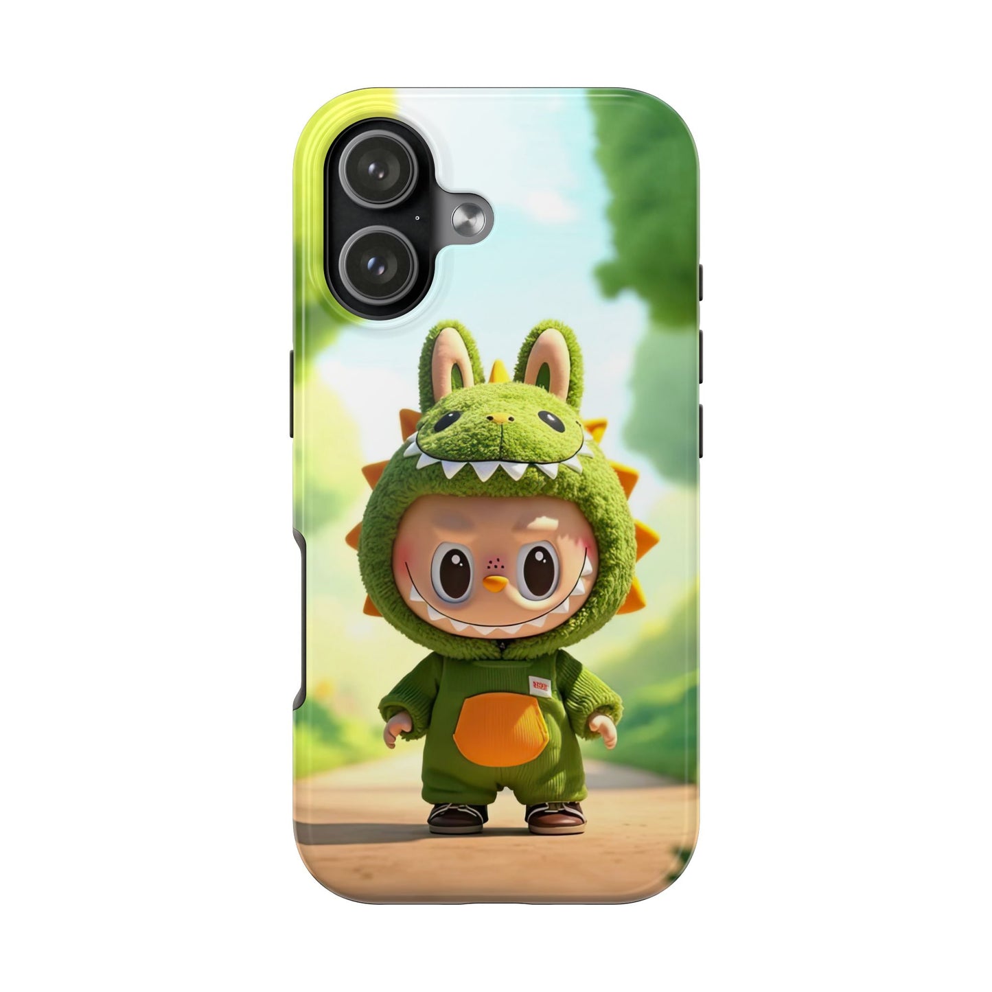 The Monsters Tough Case for iPhone Models – Playful Dinosaur Design, Dual Layer Protective Cover, Fun Mobile Accessory