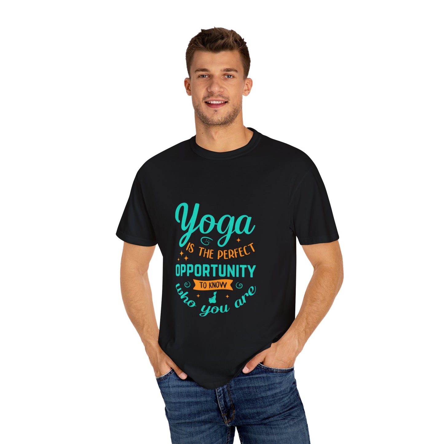 Yoga Opportunity Unisex Garment-Dyed T-Shirt - Perfect for Wellness Enthusiasts
