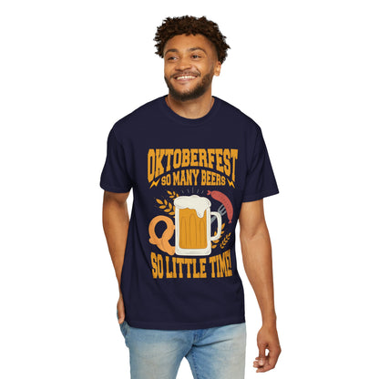 Oktoberfest Graphic Unisex T-Shirt - Celebrate with Beer & Pretzels