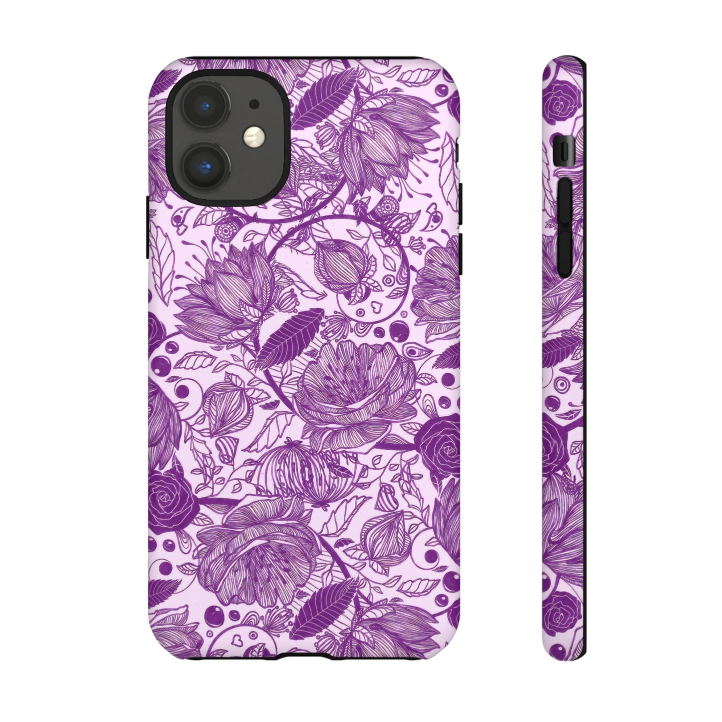 Graphical Garden: Purple Edition iPhone Tough Cases