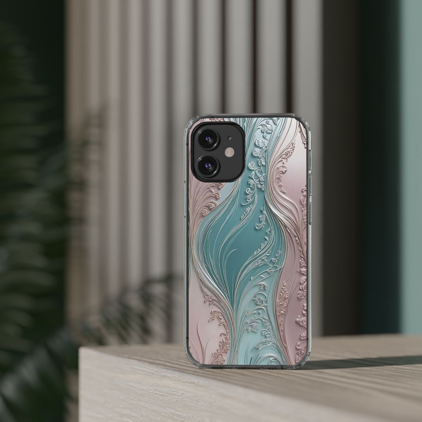 Elegant Clear Phone Cases,  Abstract Design