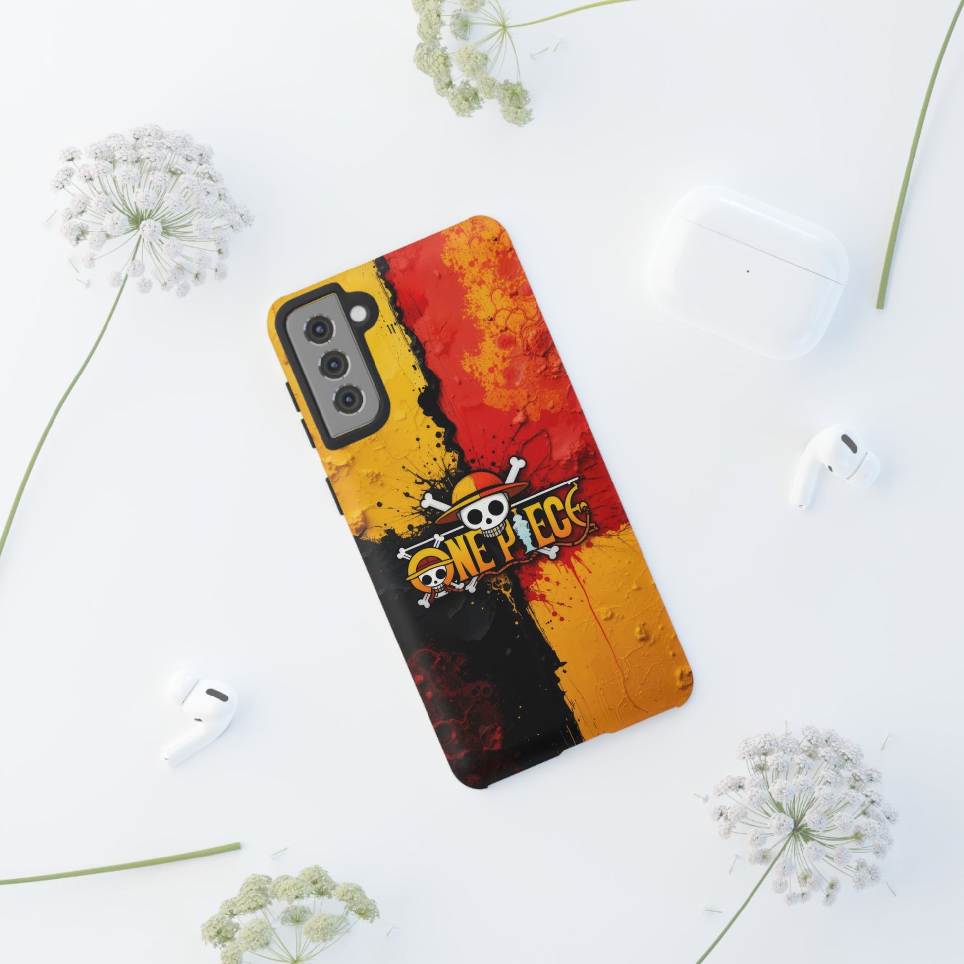 One Piece Samsung Tough Phone Case, Anime Vibrant Design