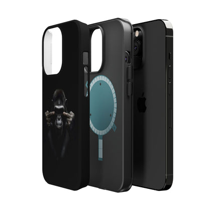 Edgy Gorilla Magnetic iPhone Case, Unique Cell Phone Cover