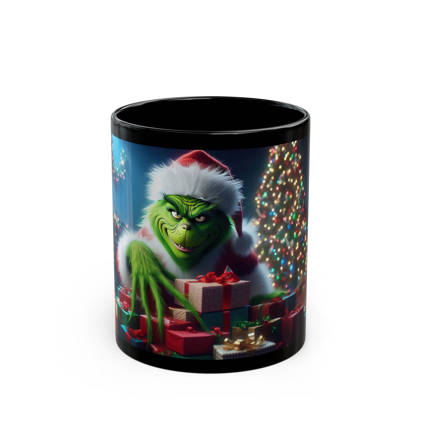 Secret Santa Black Mug - 11oz, 15oz