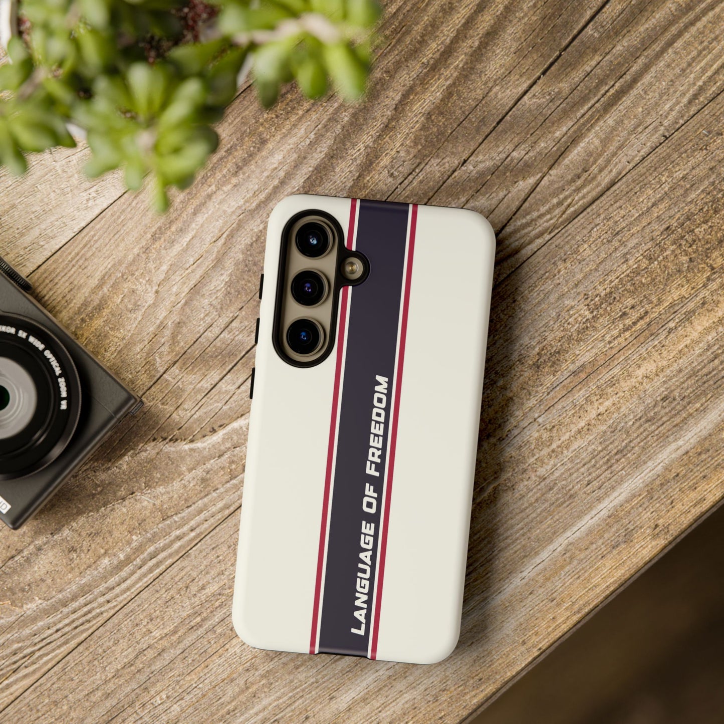 Language of Freedom Tough Case – Minimalist Design