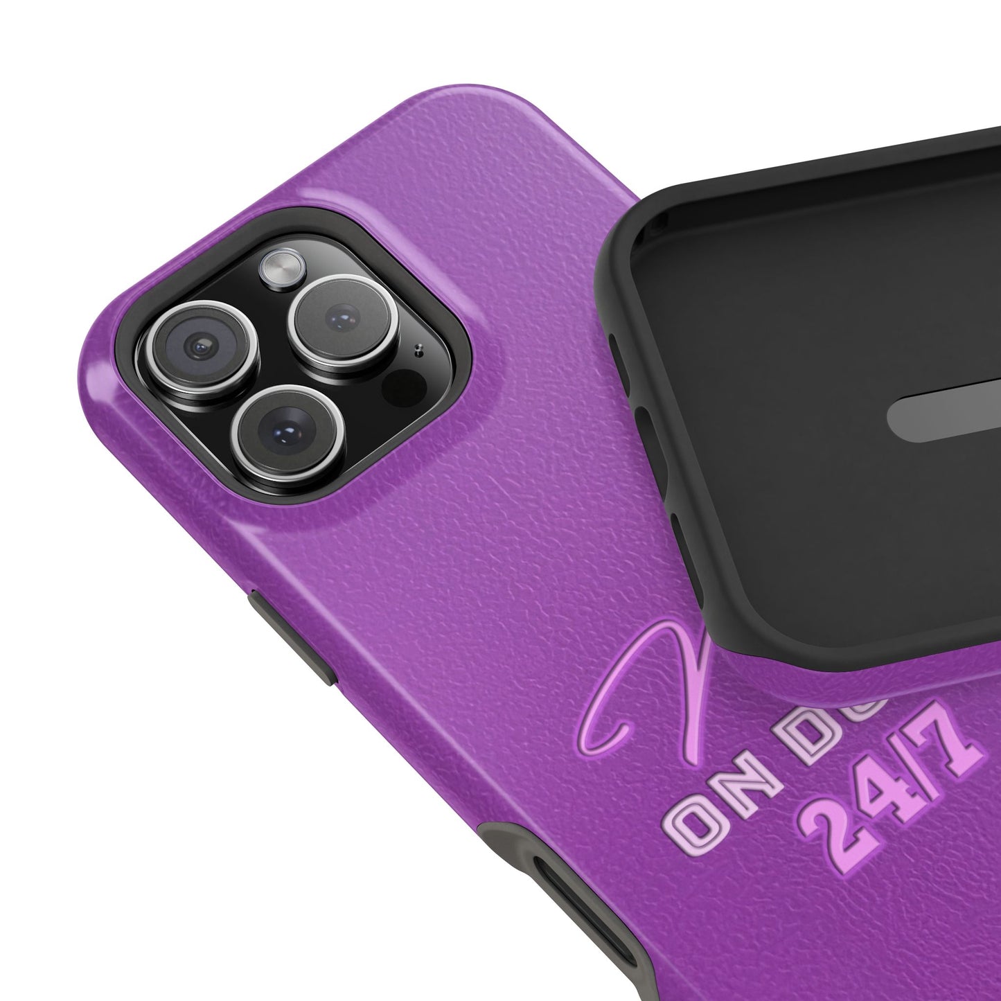 Mom On Duty Impact-Resistant Case, Purple Case for Mothers