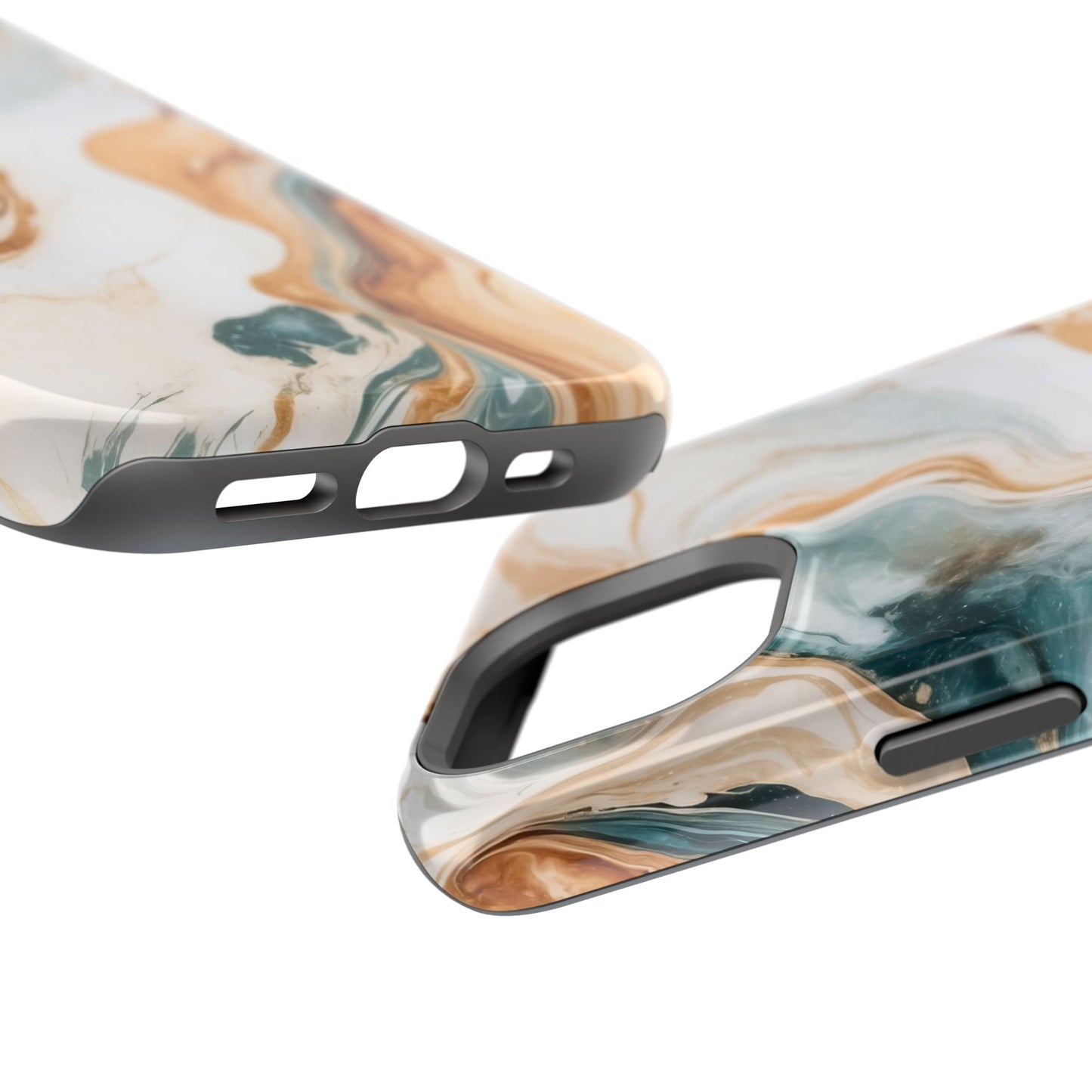 Stylish Magnetic Phone Cases, Abstract Marble Design for Everyday Use