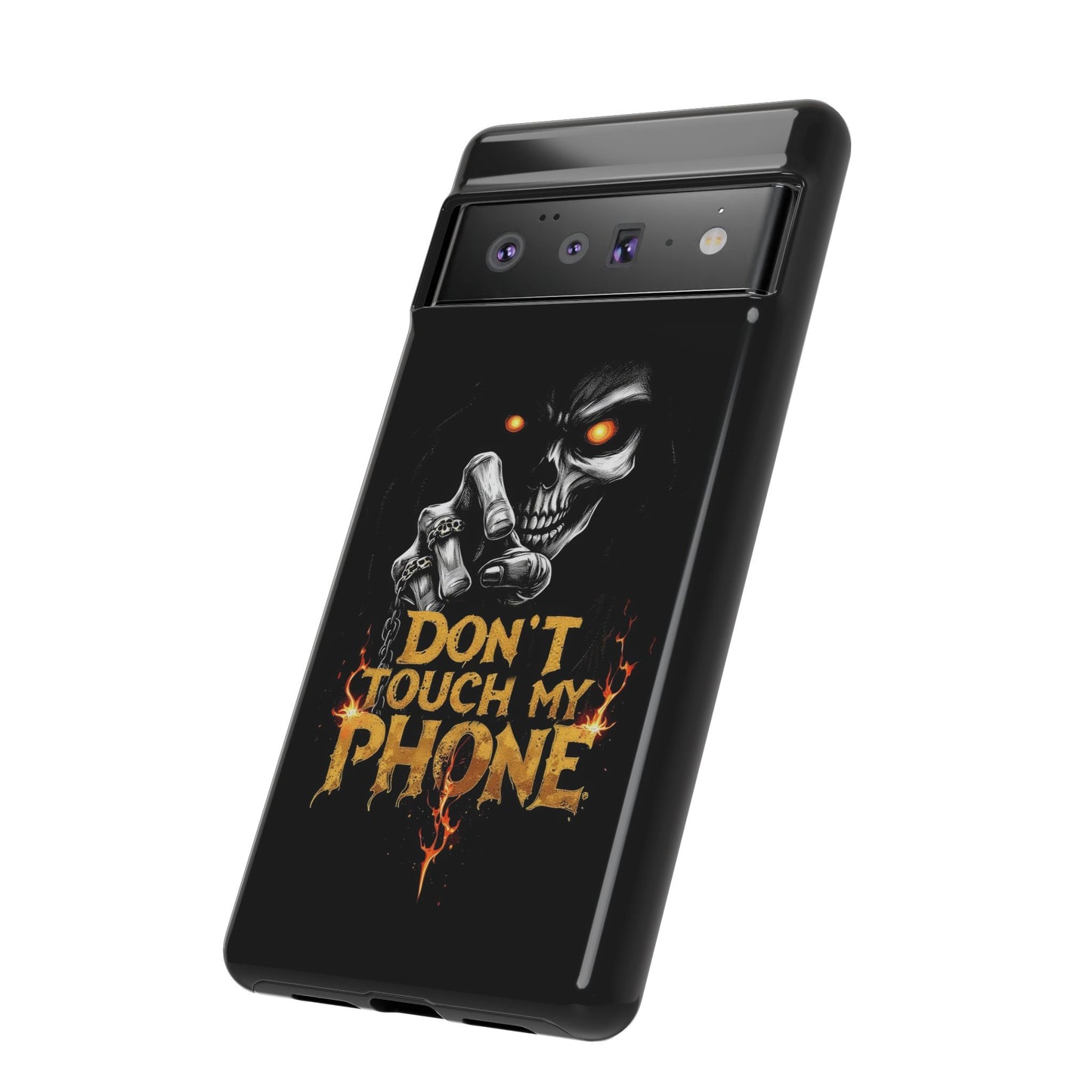 Skull Google Pixel Tough Cases, Don't Touch My Phone