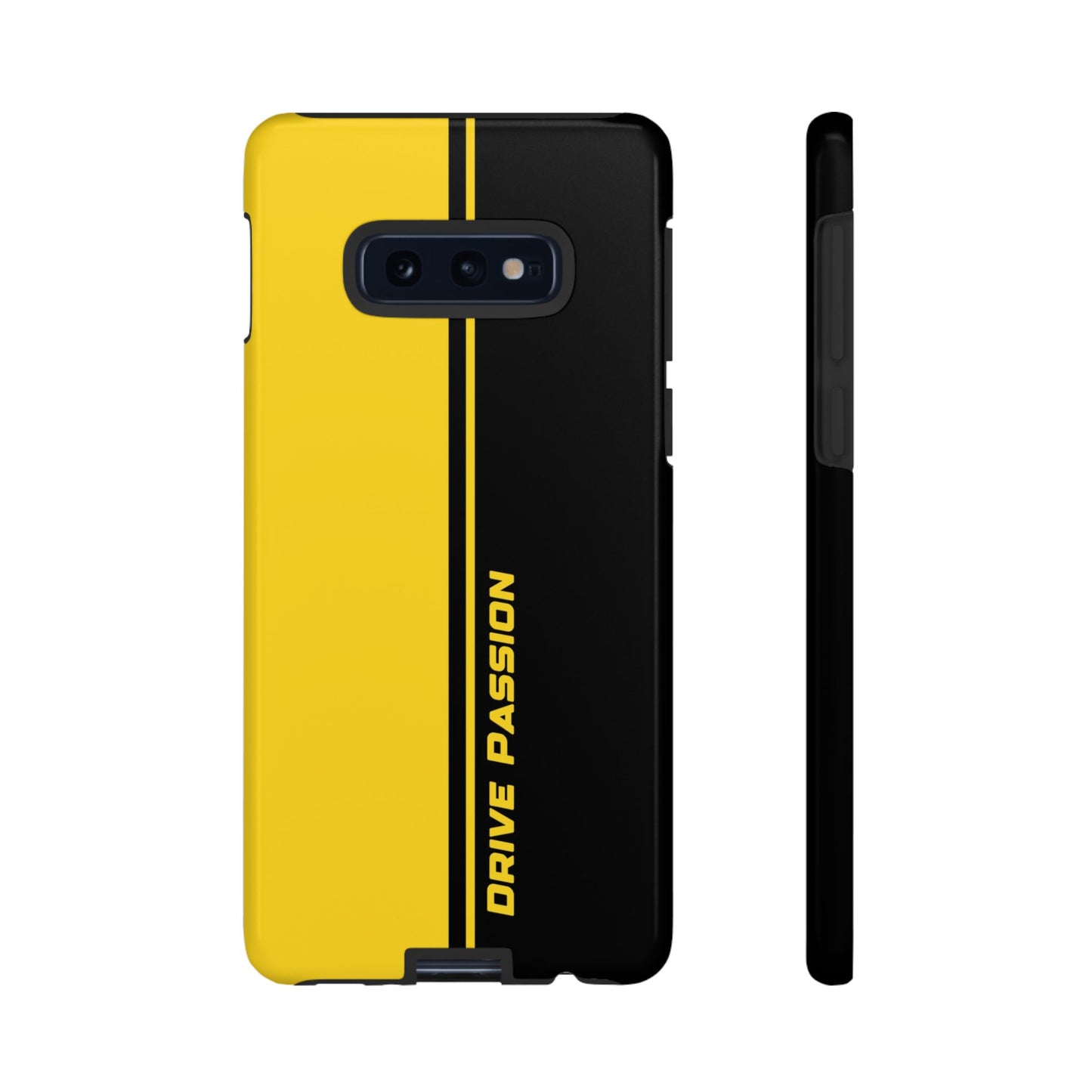Drive Passion Tough Case – Bold Yellow & Black Design