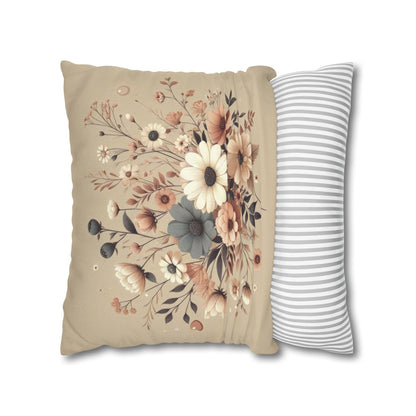 Cozy Pastels Spun Polyester Square Pillowcase