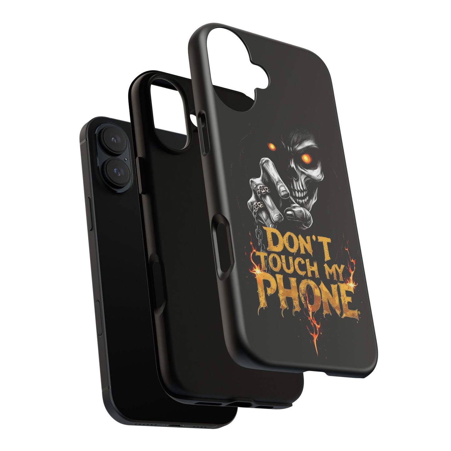 Skull iPhone Tough Cases, Don't Touch My Phone
