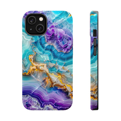 Blue Agate Magnetic Phone Case