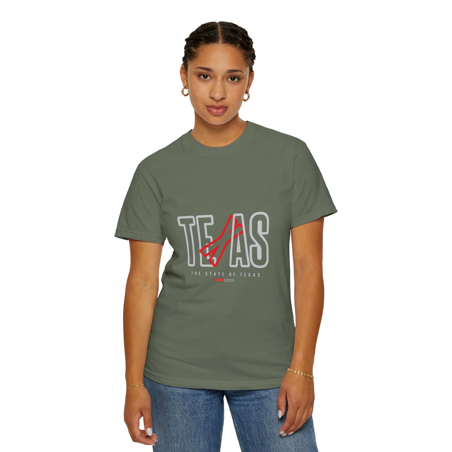 Texas Pride Unisex Garment-Dyed T-Shirt - Casual Style for State Lovers