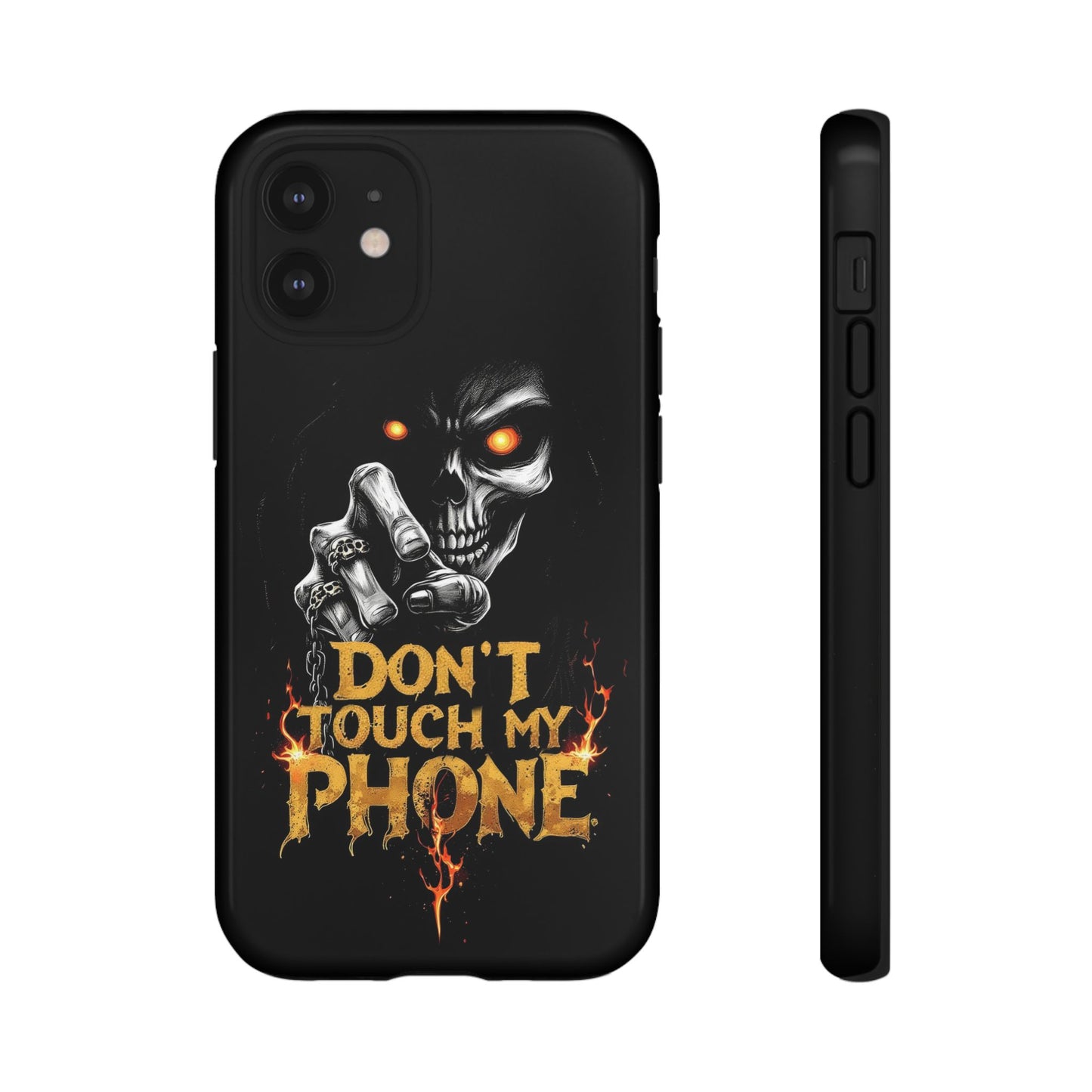 Skull iPhone Tough Cases, Don't Touch My Phone