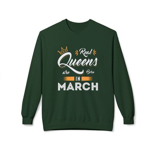 Custom Birthday Sweatshirt —"Real Queens Are Born in..." Gift for Her